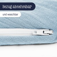 Julius Zöllner denim Stillkissen Musselin 190