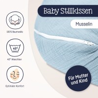 Julius Zöllner denim Stillkissen Musselin 190