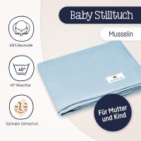Julius Zöllner denim Stilltuch Musselin 74x60