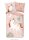 Soma Biber Bettwäsche 135 X 200 cm + 1 x 80 X 80 cm Unidance Pink Einhorn rosa pastell