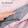 Soma Biber Bettw&auml;sche 2tlg grau rosa 65101-01| Bettw&auml;sche-Set aus 100% Baumwolle | 2 teilige Wende-Bettw&auml;sche 135x200 cm & Kissen 80x80 cm | Geometrisches Muster