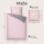 Soma Biber Bettw&auml;sche 2tlg grau rosa 65101-01| Bettw&auml;sche-Set aus 100% Baumwolle | 2 teilige Wende-Bettw&auml;sche 155x220cm & Kissen 80x80 cm | Geometrisches Muster