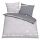 Soma Biber Bettwäsche 2tlg grau Silber 65101-08 | Bettwäsche-Set aus 100% Baumwolle | 2 teilige Wende-Bettwäsche 135x200 cm & Kissen 80x80 cm | Geometrisches Muster