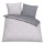 Soma Biber Bettwäsche 2tlg grau Silber 65101-08 | Bettwäsche-Set aus 100% Baumwolle | 2 teilige Wende-Bettwäsche 155x220 cm & Kissen 80x80 cm | Geometrisches Muster