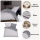 Soma Biber Bettwäsche 2tlg grau Silber 65101-08 | Bettwäsche-Set aus 100% Baumwolle | 2 teilige Wende-Bettwäsche 155x220 cm & Kissen 80x80 cm | Geometrisches Muster