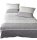 Soma Feinbiber Bettwäsche 2 teilig Bettbezug 135 x 200 cm Kopfkissenbezug 80 x 80 cm Davos 65016-08 silber sand