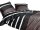 Soma Biber Bettwäsche Davos 2 teilig Bettbezug 155 x 220 cm Kopfkissenbezug 80 x 80 cm Nougat schwarz Streifen