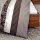 Soma Feinbiber Wende-Bettwäsche Davos 6456-07 135x200 cm + 80x80 cm paisley Streifen cappuccino