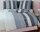Soma Feinbiber Wende-Bettwäsche Davos 6456-08 135x200 cm + 80x80 cm Bordüre paisley Streifen Anthrazit grau