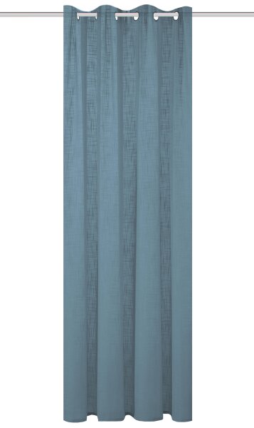 Home Basics Softy Ösenschal 160 x 140 cm 1x Fertigschal Rauchblau