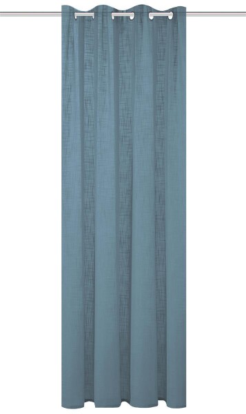 Home Basics Softy Ösenschal 225 x 140 cm 1x Fertigschal Rauchblau