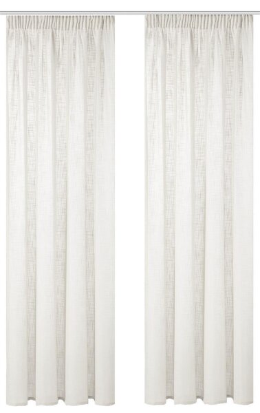 Home Basics Softy 2Er Set Kombibandschal 225 x 140 cm 2x Fertigschal Wollweiß