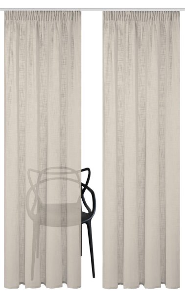 Home Basics Softy 2Er Set Kombibandschal 225 x 140 cm 2x Fertigschal Taupe