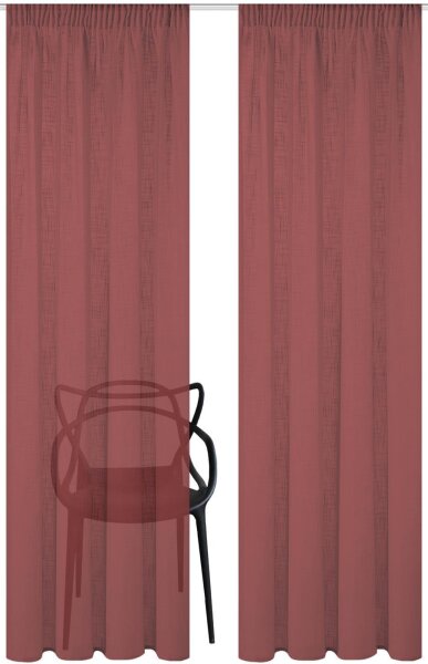 Home Basics Softy 2Er Set Kombibandschal 225 x 140 cm 2x Fertigschal Beere