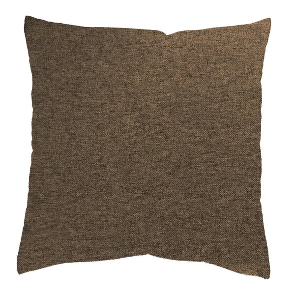 HOME WOHNIDEEN Lucio 40 x 40 cm 1x Kissenhülle 40 x 40 cm + 1x Füllung 40 x 40 cm Braun