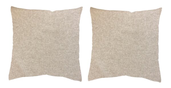 HOME WOHNIDEEN Lucio 40 x 40 cm 2x Kissenhülle 40 x 40 cm Beige