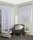 HOME WOHNIDEEN Fertigstore Effektvoile Streifen "Kyra" 175 x 450 cm 1x Fertigstore Weiss