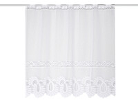 HOME WOHNIDEEN Kurzstore Jacquad Fein "Leonora" 30 X 120 cm 1x Kurzstore Weiss