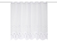 HOME WOHNIDEEN Kurzstore Jacquad Fein "Leonora" 30 X 150 cm 1x Kurzstore Weiss