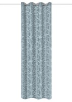 HOME WOHNIDEEN Ösenschal Deko Jacquardgemustert "Lenny" 245 x 140 cm 1x Fertigdeko Blau