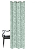 HOME WOHNIDEEN Ösenschal Deko Jacquardgemustert "Lenny" 245 x 140 cm 1x Fertigdeko Lindgrün