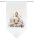 HOME WOHNIDEEN Fensterbehang Voile Digitaldruck "Zayra" 100 x 90 cm 1x Fensterbehang Natur