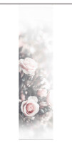 HOME in green Home In Green | Schiebevorhang Bambusoptik Recycelt Digitaldruck | Poesia 245 x 60 cm 1x Schiebewand inkl. Paneelwagen und Klemmleiste Rose