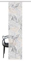 Vision S  Vision S | Schiebevorhang Bambusoptik Digitaldruck | Lisio 260 x 60 cm 1x Schiebewand inkl. Paneelwagen und Klemmleiste Grau