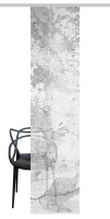 Vision S  Vision S | Schiebevorhang Bambusoptik Digitaldruck | Ragul 260 x 60 cm 1x Schiebewand inkl. Paneelwagen und Klemmleiste Grau