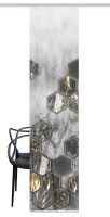 Vision S  Vision S | Schiebevorhang Bambusoptik Digitaldruck | Layon 260 x 60 cm 1x Schiebewand inkl. Paneelwagen und Klemmleiste Anthrazit
