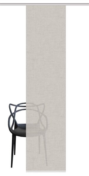Vision S  Vision S | Schiebevorhang Bambusoptik Digitaldruck | Pive 260 x 60 cm 1x Schiebewand inkl. Paneelwagen und Klemmleiste Taupe