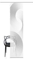 Vision S  Vision S | Schiebevorhang Bambusoptik Digitaldruck "Bexon" 260 x 60 cm 1x Schiebewand inkl. Paneelwagen und Klemmleiste Grau