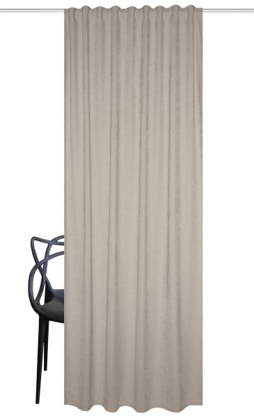 HOME WOHNIDEEN Fertigschal Chenille "Wolly" 245 x 135 cm 1x Thermoschal Taupe