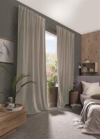 HOME WOHNIDEEN Fertigschal Chenille "Wolly" 245 x 135 cm 1x Thermoschal Taupe
