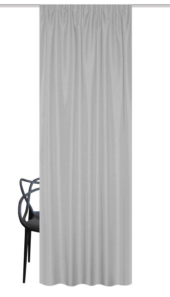 HOME WOHNIDEEN Fertigschal Thermo Chenille "Pellu" 245 x 135 cm 1x Thermoschal Grau