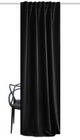HOME WOHNIDEEN Fertigschal Akustik "Acustico" 245 x 135 cm 1x Akustikschal Schwarz