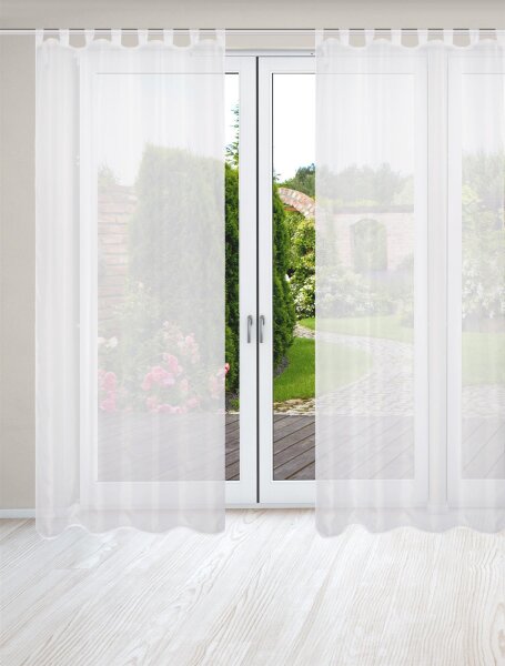 HOME WOHNIDEEN Nessi 2Er Set 245 X 135 cm 2x Fertigschal Weiß