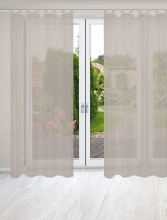 HOME WOHNIDEEN Nessi 2Er Set 245 X 135 cm 2x Fertigschal Taupe
