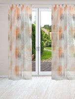 HOME WOHNIDEEN Rawlins 2Er Set Schlaufenschal 175 X 140 cm 2x Fertigschal inkl. 1x Bügelband Orange