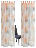 HOME WOHNIDEEN Rawlins 2Er Set Schlaufenschal 225 X 140 cm 2x Fertigschal inkl. 1x Bügelband Orange