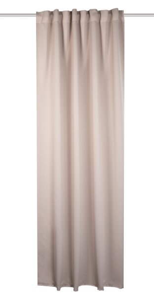 HOME WOHNIDEEN Blacky 175 x 140 cm 1x Verdunklungsschal inkl. 1x Bügelband Beige