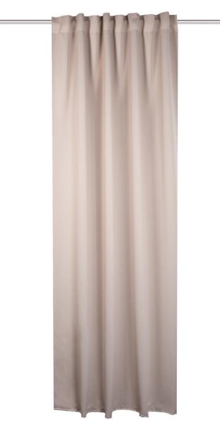 HOME WOHNIDEEN Blacky 225 x 140 cm 1x Verdunklungsschal inkl. 1x Bügelband Beige