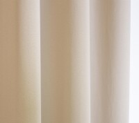 HOME WOHNIDEEN Blacky 245 x 140 cm 1x Verdunklungsschal inkl. 1x Bügelband Beige