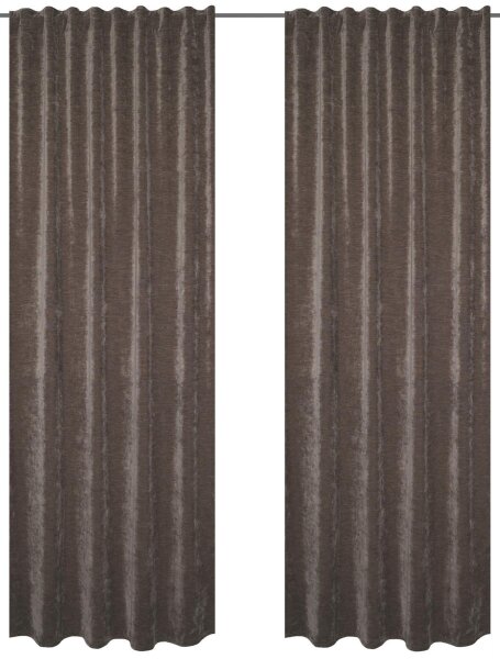 HOME WOHNIDEEN Wolly 2Er Set 225 x 135 cm 2x Thermoschal inkl. 1x Bügelband Stein