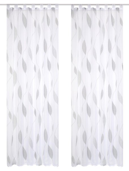 HOME WOHNIDEEN Paolo 2Er Set Schlaufenschal 225 x 140 cm 2x Fertigschal inkl. 1x Bügelband Rot