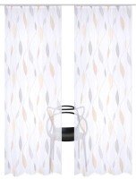 HOME WOHNIDEEN Paolo 2Er Set Kräuselband 225 x 140 cm 2x Fertigschal inkl. 1x Bügelband Gelb