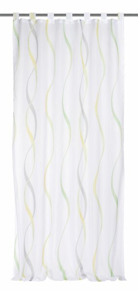 HOME WOHNIDEEN Schlaufenschal 245 x 140 cm 1x Fertigschal inkl. 1x Bügelband Grün
