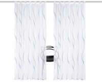 HOME WOHNIDEEN Schlaufenschal 2Er Set 245 x 140 cm 2x Fertigschal inkl. 1x Bügelband Blau