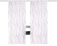 HOME WOHNIDEEN Schlaufenschal 2Er Set 245 x 140 cm 2x Fertigschal inkl. 1x Bügelband Rot