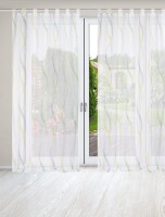 HOME WOHNIDEEN Schlaufenschal 2Er Set 245 x 140 cm 2x Fertigschal inkl. 1x Bügelband Grün